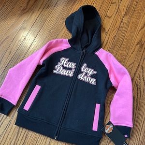 Pink and Black Harley 3T Hoodie